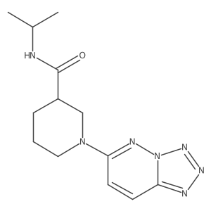 N-isopropyl-1-[1,2,3,4]tetraazolo[1,5-b]pyridazin-6-yl-3-piperidinecarboxamide Structure