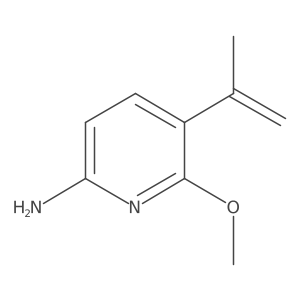 6-Methoxy-5-(prop-1-en-2-yl)pyridin-2-amine结构式