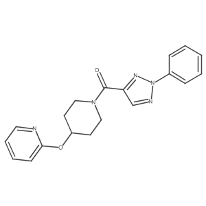 (2-phenyl-2H-1,2,3-triazol-4-yl)(4-(pyridin-2-yloxy)piperidin-1-yl)methanone结构式