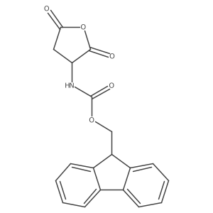 N-(9-Fluorenyl)methoxycarbonyl-aspartic anhyd ride Structure