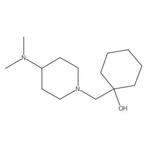 1-{[4-(Dimethylamino)piperidin-1-yl]methyl}cyclohexan-1-ol结构式