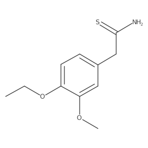2-(4-Ethoxy-3-methoxyphenyl)ethanethioamide结构式