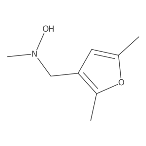 N-[(2,5-dimethylfuran-3-yl)methyl]-N-methylhydroxylamine结构式