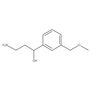 3-Amino-1-[3-(methoxymethyl)phenyl]propan-1-ol Structure