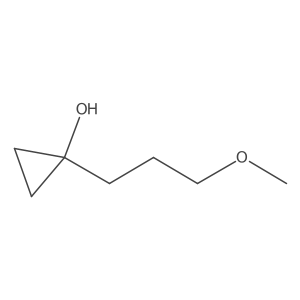 1-(3-Methoxypropyl)cyclopropan-1-ol结构式