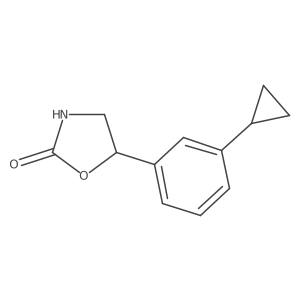 5-(3-Cyclopropylphenyl)-1,3-oxazolidin-2-one Structure