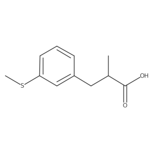 2-Methyl-3-(3-(methylthio)phenyl)propanoic acid Structure