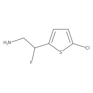 2-(5-Chlorothiophen-2-yl)-2-fluoroethan-1-amine结构式