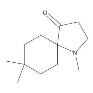 1,8,8-Trimethyl-1-azaspiro[4.5]decan-4-one结构式