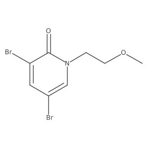 3,5-Dibromo-1-(2-methoxyethyl)pyridin-2(1H)-one Structure