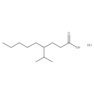 3-[Pentyl(propan-2-yl)amino]propanoic acid;hydrochloride结构式