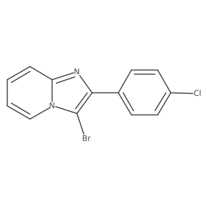 3-Bromo-2-(4-chlorophenyl)imidazo[1,2-a]pyridine结构式