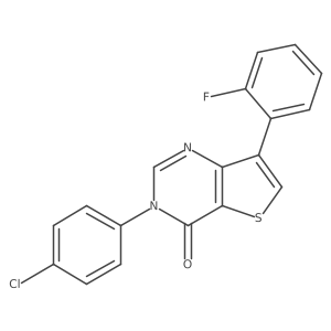 3-(4-Chlorophenyl)-7-(2-fluorophenyl)thieno[3,2-d]pyrimidin-4(3H)-one Structure