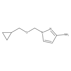 1-[(cyclopropylmethoxy)methyl]-1H-pyrazol-3-amine结构式
