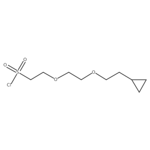 2-[2-(2-Cyclopropylethoxy)ethoxy]ethane-1-sulfonyl chloride Structure
