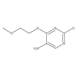 2-Chloro-4-(2-methoxyethoxy)pyrimidin-5-amine结构式