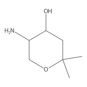 (4R,5R)-5-Amino-2,2-dimethyloxan-4-ol结构式