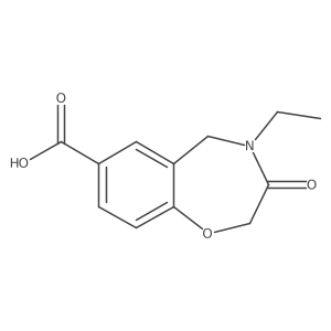 4-Ethyl-3-oxo-2,3,4,5-tetrahydrobenzo[f][1,4]oxazepine-7-carboxylic acid Structure