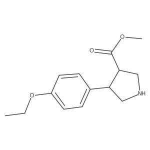 Methyl 4-(4-ethoxyphenyl)pyrrolidine-3-carboxylate Structure
