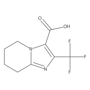 2-(trifluoromethyl)-5H,6H,7H,8H-imidazo[1,2-a]pyridine-3-carboxylic acid结构式