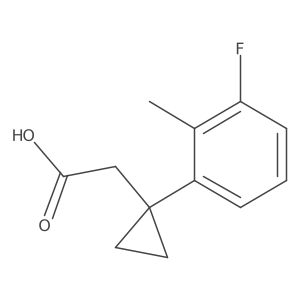 2-[1-(3-Fluoro-2-methylphenyl)cyclopropyl]acetic acid结构式