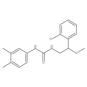 1-(2-(2-Chlorophenyl)-2-methoxyethyl)-3-(3,4-dimethylphenyl)urea Structure