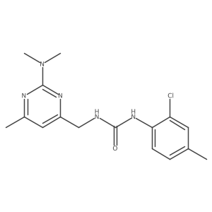 1-(2-Chloro-4-methylphenyl)-3-((2-(dimethylamino)-6-methylpyrimidin-4-yl)methyl)urea结构式