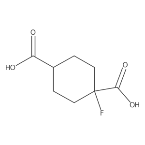 Rel-(1r,4r)-1-fluorocyclohexane-1,4-dicarboxylic acid Structure
