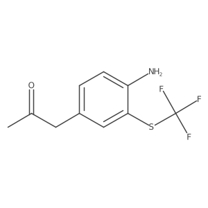 1-(4-Amino-3-(trifluoromethylthio)phenyl)propan-2-one结构式