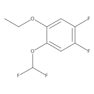 1,2-Difluoro-4-difluoromethoxy-5-ethoxybenzene Structure