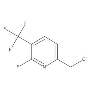 6-(Chloromethyl)-2-fluoro-3-(trifluoromethyl)pyridine结构式