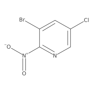 3-Bromo-5-chloro-2-nitropyridine结构式