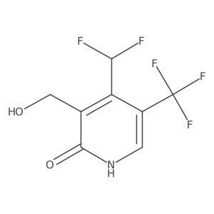 4-(Difluoromethyl)-3-(hydroxymethyl)-5-(trifluoromethyl)pyridin-2-ol Structure