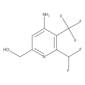 (4-Amino-6-(difluoromethyl)-5-(trifluoromethyl)pyridin-2-yl)methanol Structure