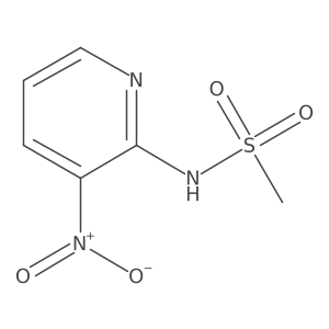 N-(3-Nitropyridin-2-yl)methanesulfonamide结构式