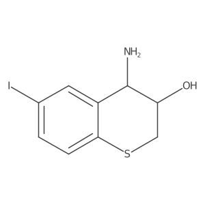4-Amino-6-iodothiochroman-3-ol结构式