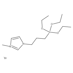 N-Methyl-N'-(3-triethoxysilylpropyl)imidazolium bromide结构式