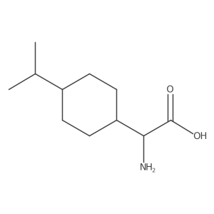 2-Amino-2-[4-(propan-2-yl)cyclohexyl]acetic acid结构式