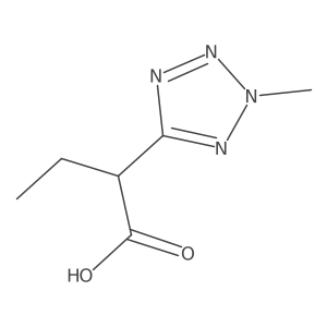 2-(2-methyl-2H-1,2,3,4-tetrazol-5-yl)butanoic acid Structure