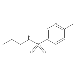 2-methyl-N-propylpyrimidine-5-sulfonamide结构式
