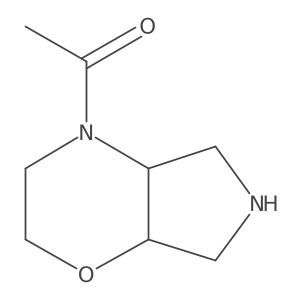 1-{Octahydropyrrolo[3,4-b]morpholin-4-yl}ethan-1-one结构式