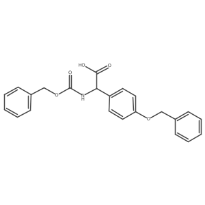 2-{[(Benzyloxy)carbonyl]amino}-2-[4-(benzyloxy)phenyl]acetic acid结构式