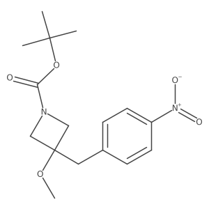 Tert-butyl 3-(4-nitrobenzyl)-3-methoxyazetidine-1-carboxylate Structure