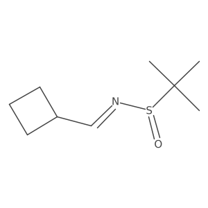 (E)-N-(cyclobutylmethylene)-2-methylpropane-2-sulfinamide Structure