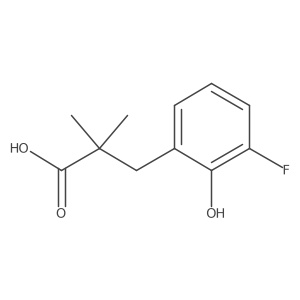 3-(3-Fluoro-2-hydroxyphenyl)-2,2-dimethylpropanoic acid Structure