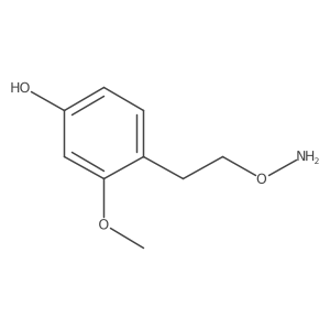 4-[2-(Aminooxy)ethyl]-3-methoxyphenol结构式