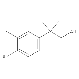 2-(4-Bromo-3-methylphenyl)-2-methylpropan-1-ol Structure