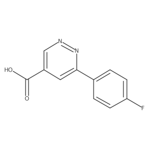 6-(4-Fluorophenyl)pyridazine-4-carboxylic acid Structure