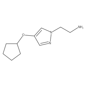 2-[4-(cyclopentyloxy)-1H-pyrazol-1-yl]ethan-1-amine Structure