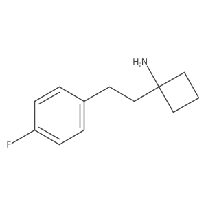 1-[2-(4-Fluorophenyl)ethyl]cyclobutan-1-amine结构式